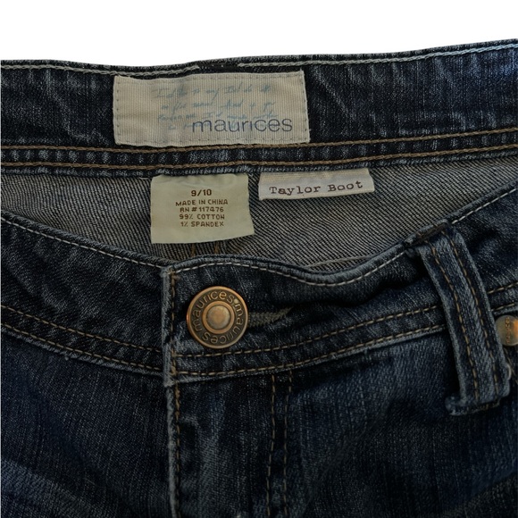 Maurices Dark Blue Taylor Boot Cut Jean size 9/10 - Picture 4 of 5
